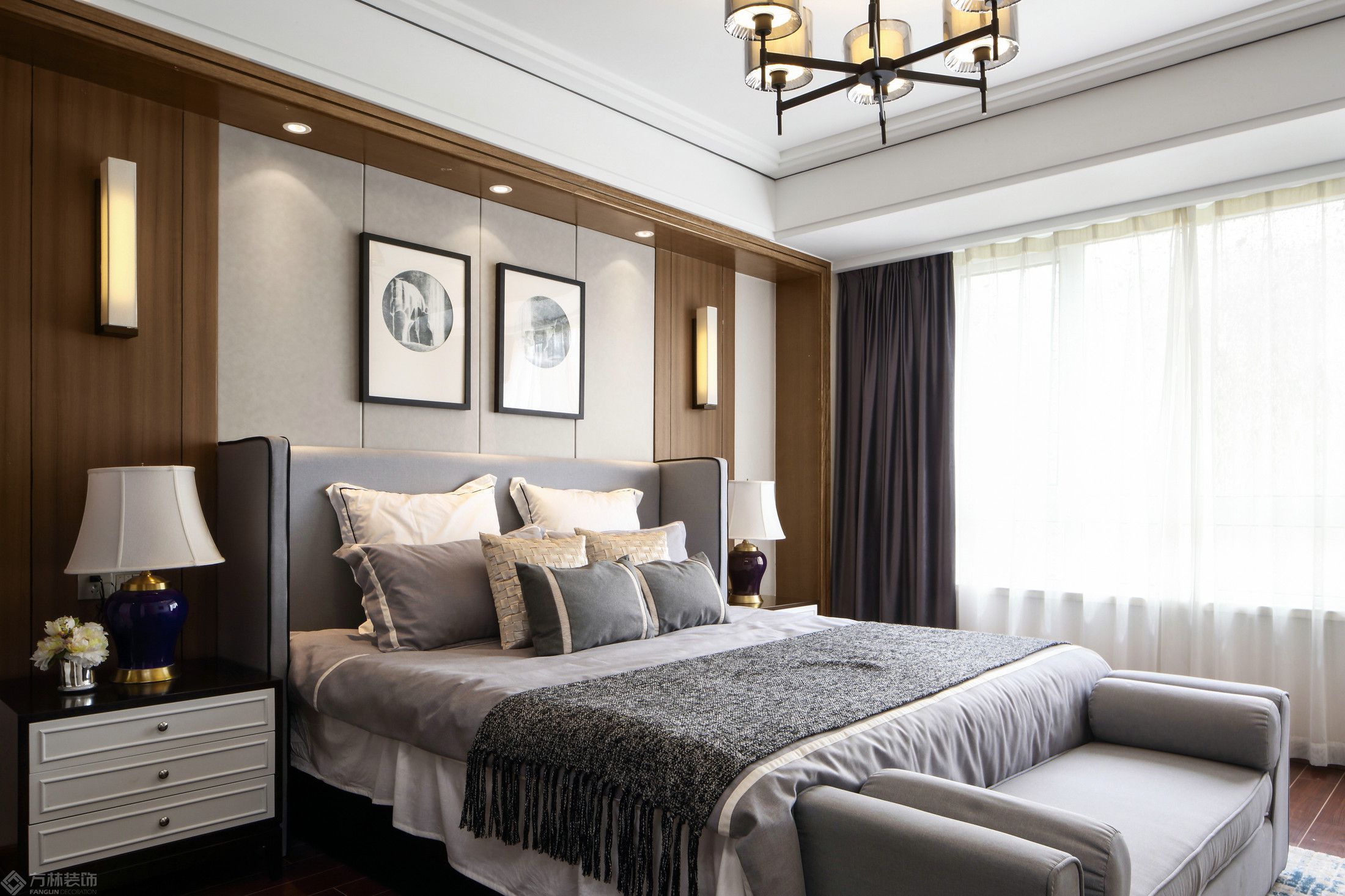 新中式新中式风格-卧室装修效果图